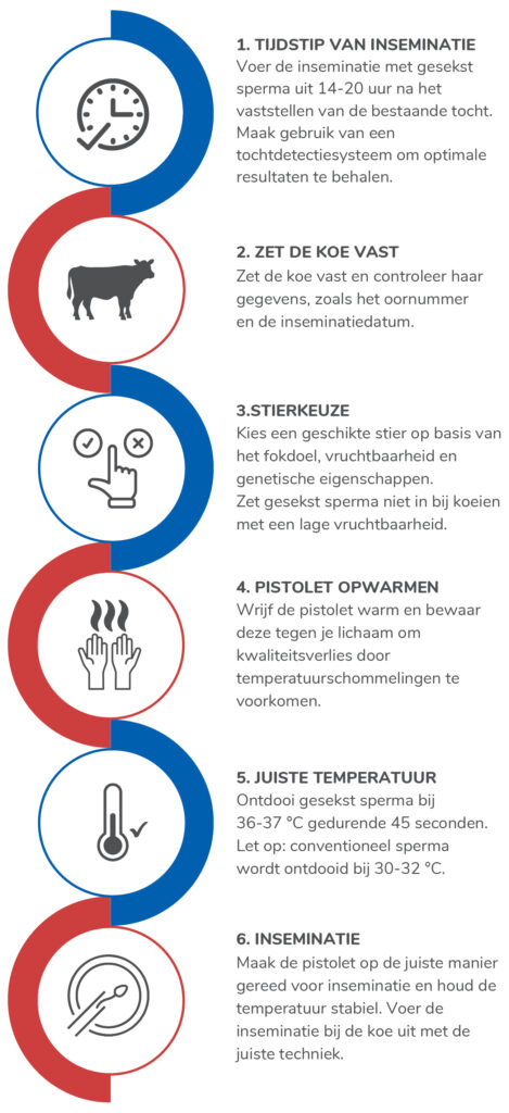 „Deze infographic biedt praktische tips voor het gebruik van gesekst sperma.“